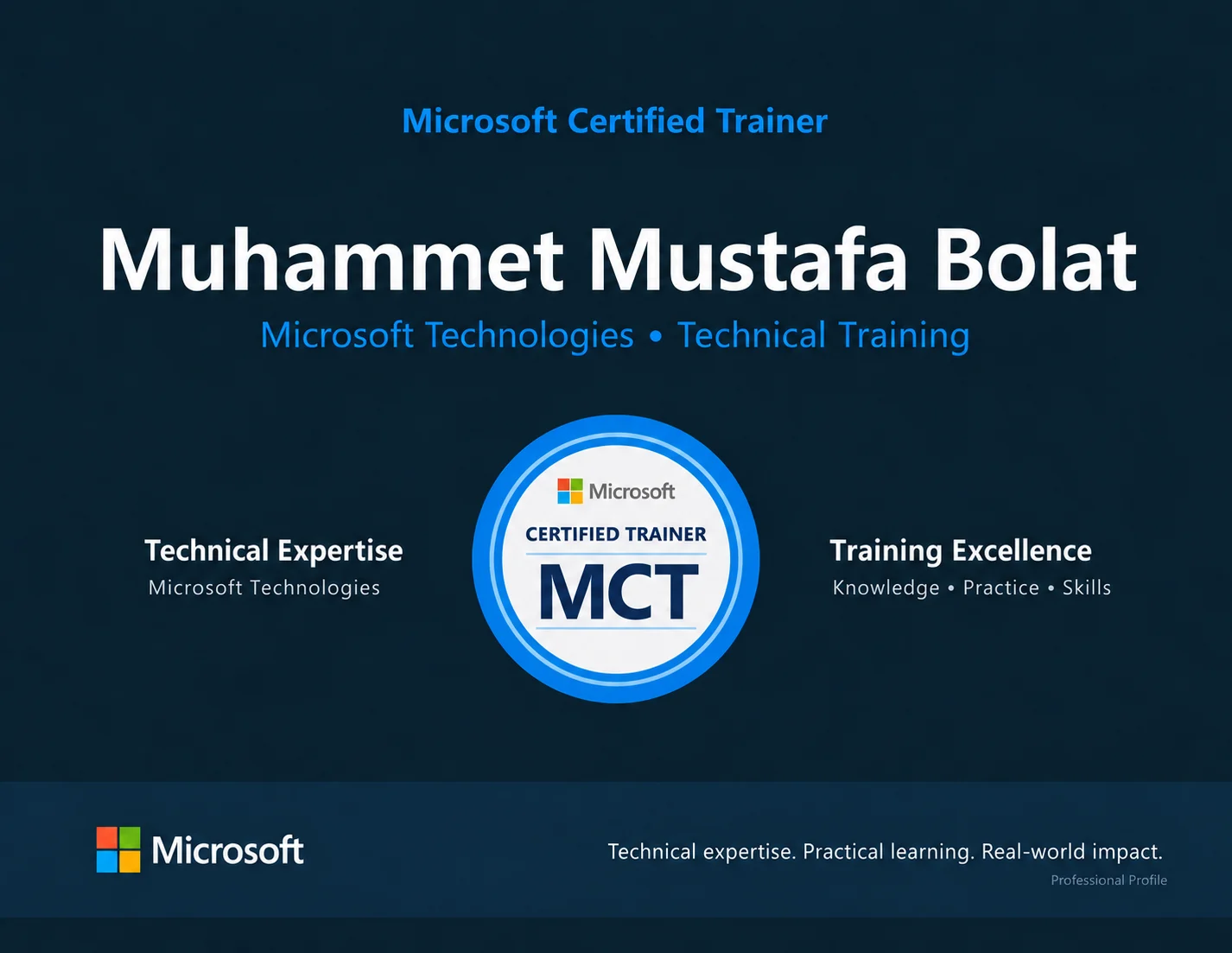 Microsoft Certified Trainer (MCT) görseli